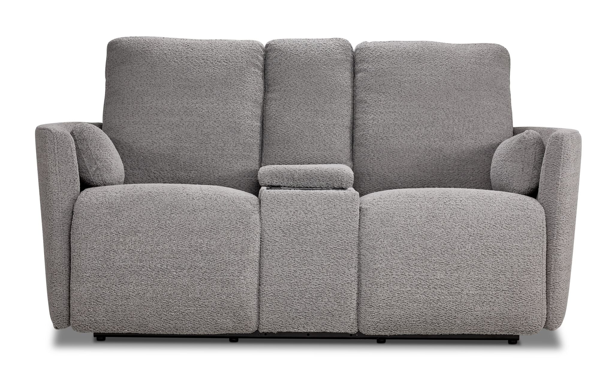 Alexis Power Reclining Loveseat with Console - Grey