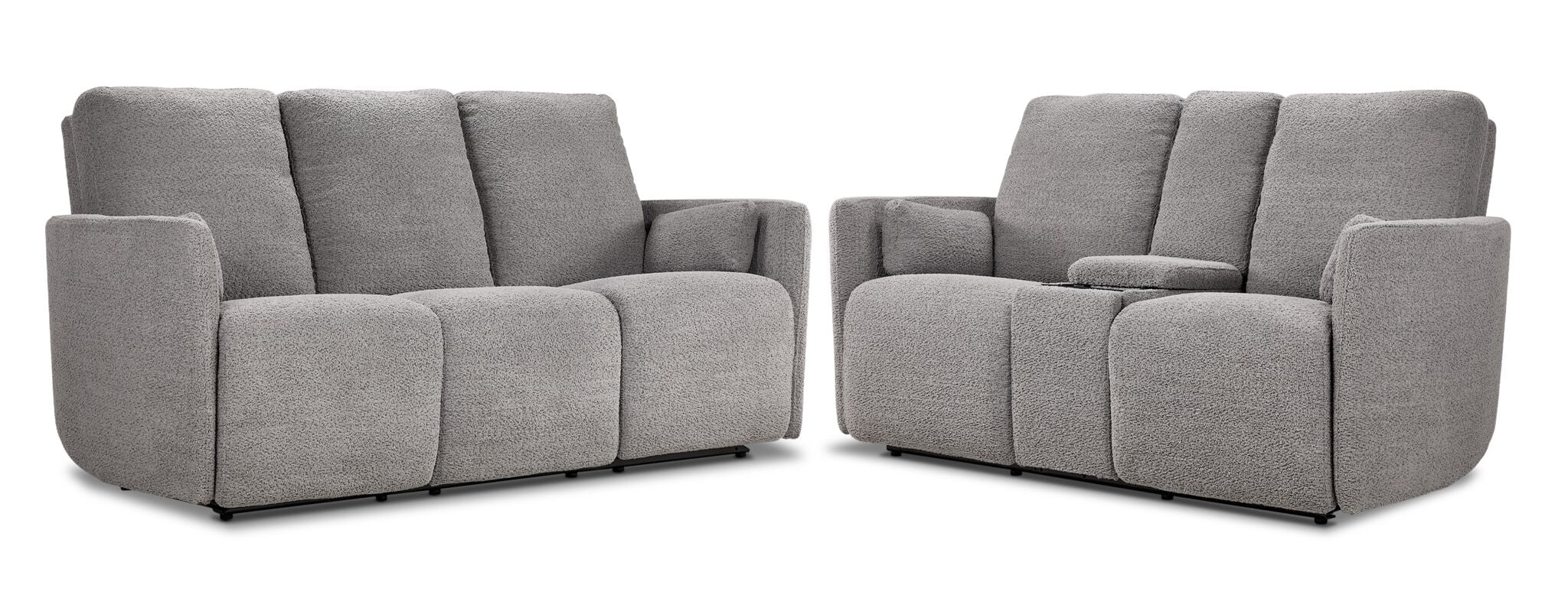 Alexis Power Reclining Sofa and Loveseat Set - Grey