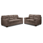 Archie Sofa & Loveseat Set- Ash