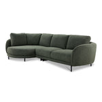 Ariana 2-Piece Sectional with Left Facing Chaise - Green