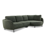 Ariana 2-Piece Sectional with Right Facing Chaise - Green