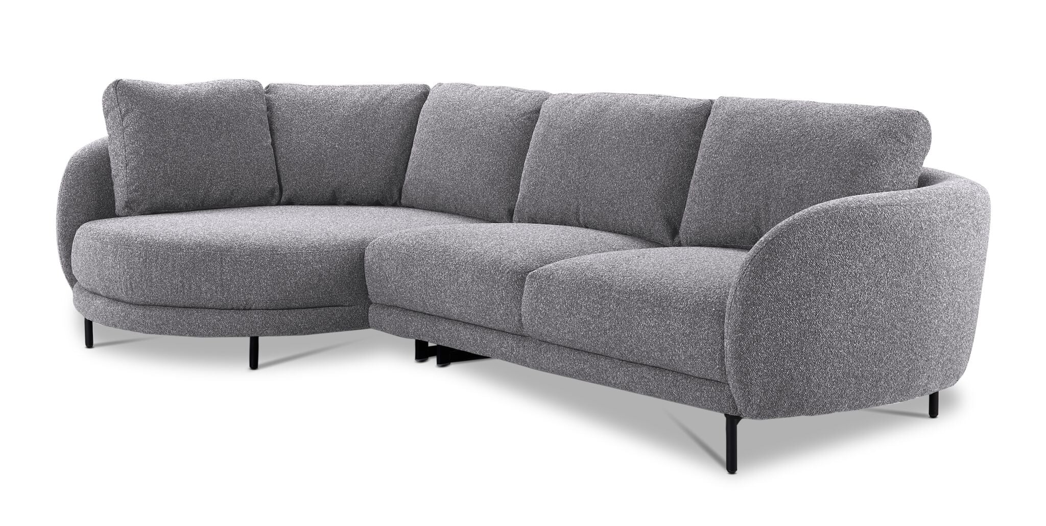 Ariana 2-Piece Sectional with Left Facing Chaise - Ash