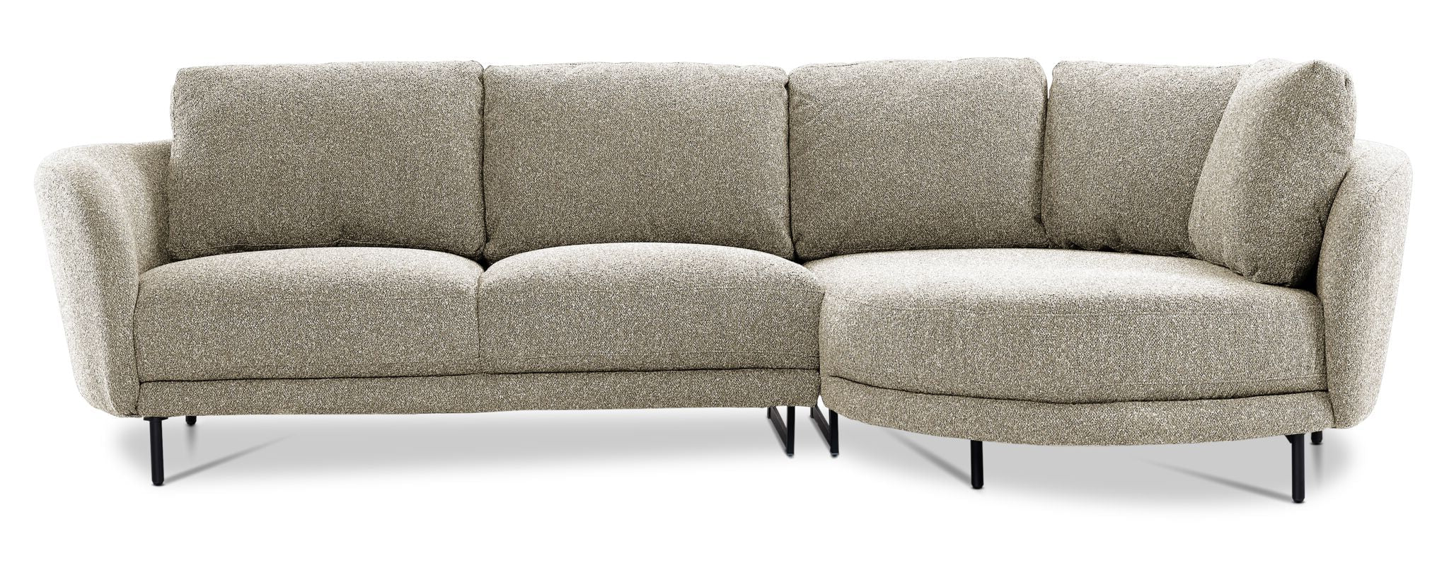 Ariana 2-Piece Sectional with Right Facing Chaise - Birch
