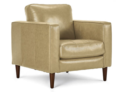 Bari Leather Chair - Stone
