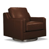 Bella Leather Swivel Chair - Brown