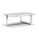 Bellissimo 44" Coffee Table - White & Grey