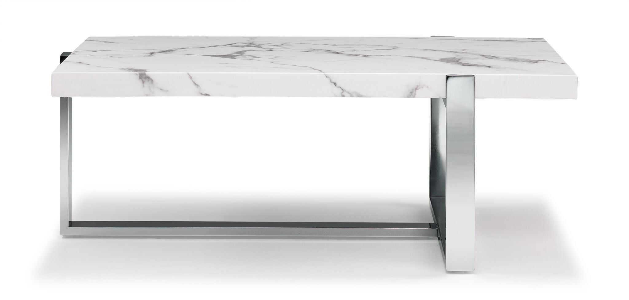 Bellissimo 44" Coffee Table - White & Grey