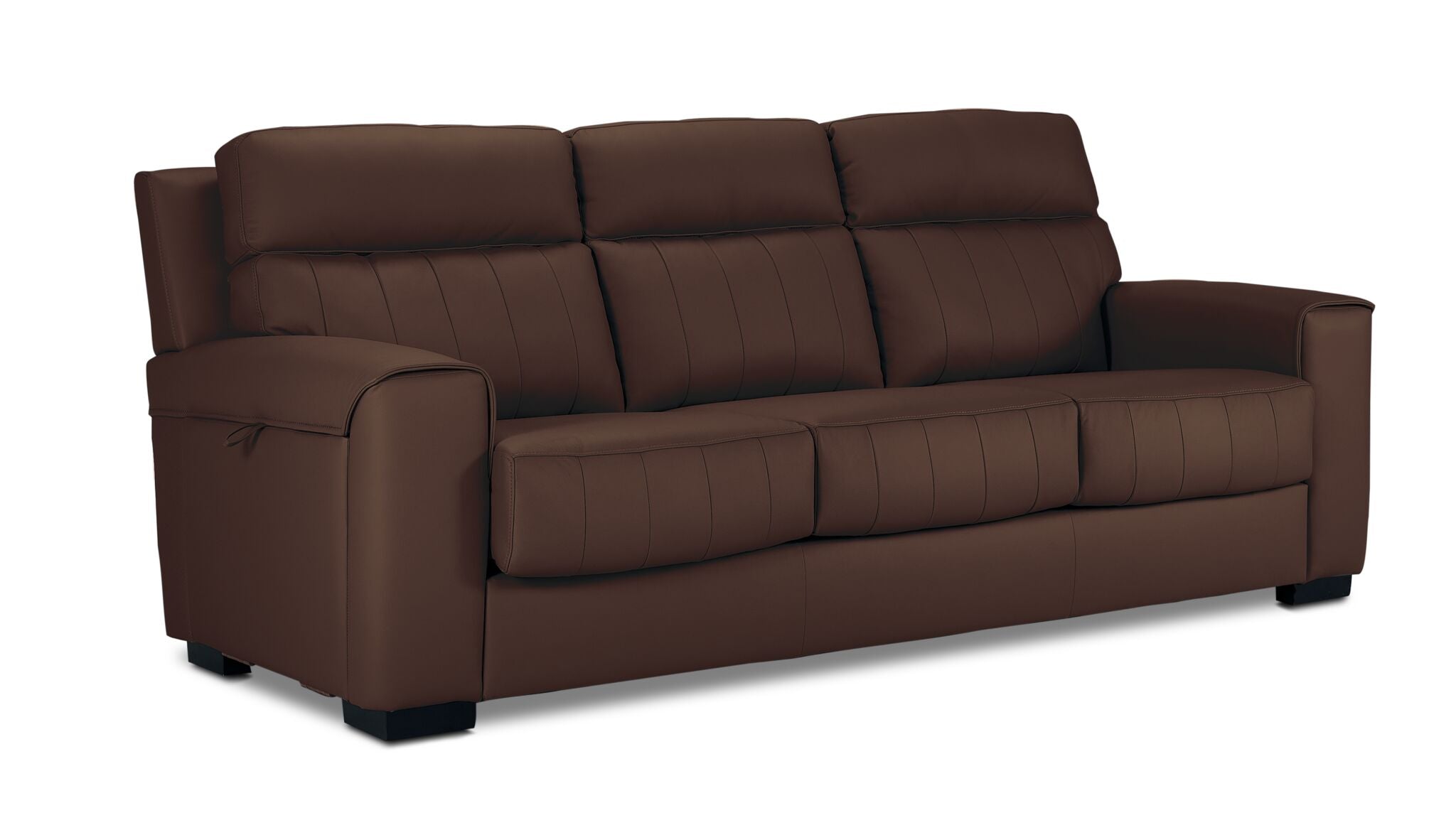 Benevento Leather Sofa and Loveseat Set - Mocha