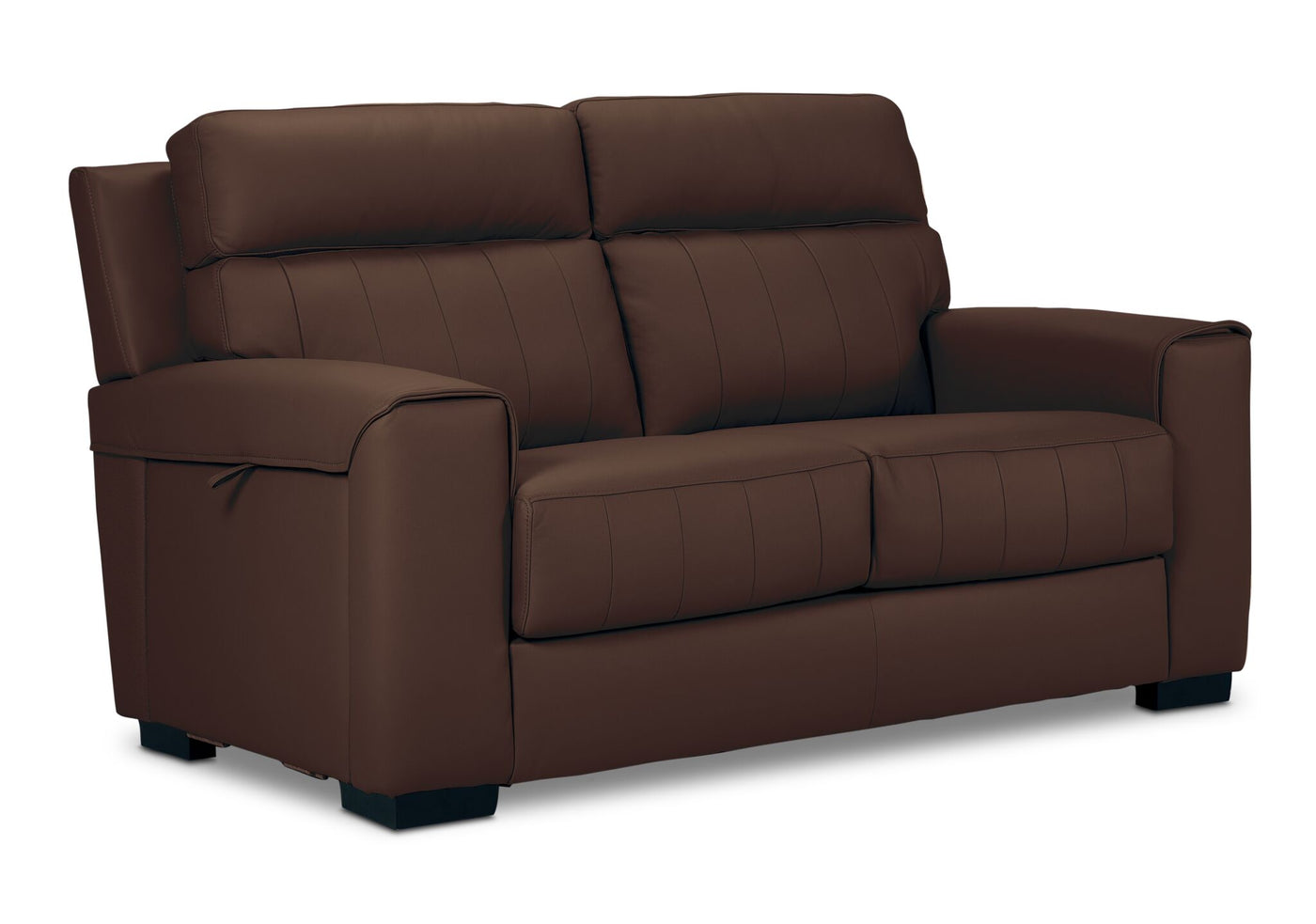 Benevento Leather Sofa and Loveseat - Mocha