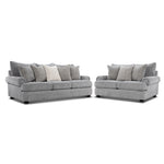 Beverly Sofa and Loveseat Set - Vangoh Grey