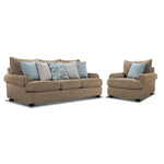 Beverly Sofa and Chair and a Half Set - Hightec Umber