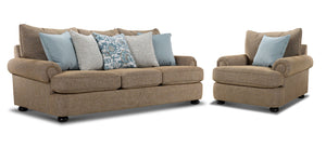 Beverly Sofa and Chair and a Half Set - Hightec Umber