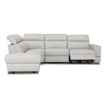 Bianca 3-Piece Power Sectional with Left Facing Chaise - Light Grey