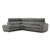 Bianca 3-Piece Power Sectional with Left Facing Chaise - Grey