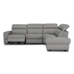 Bianca 3-Piece Power Sectional with Right Facing Chaise - Grey