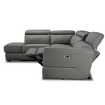 Bianca 3-Piece Power Sectional with Left Facing Chaise - Grey