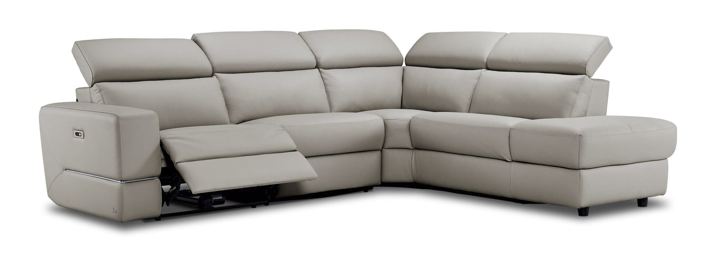 Bianca 3-Piece Power Sectional with Right Facing Chaise - Cream