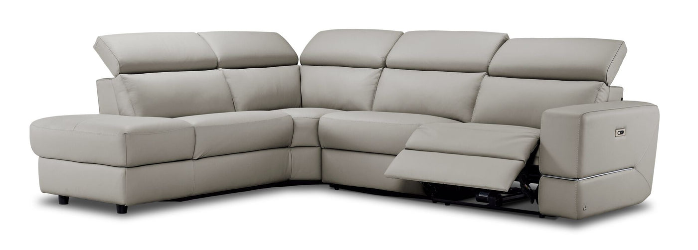 Bianca 3-Piece Power Sectional with Left Facing Chaise - Cream