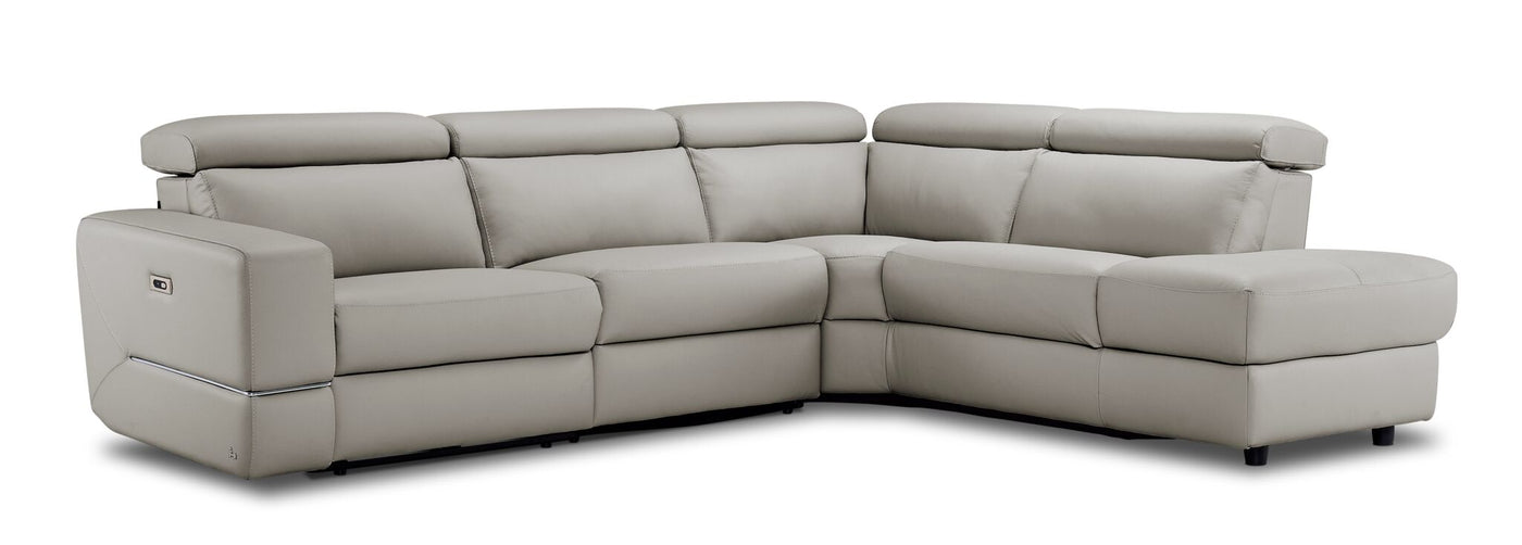 Bianca 3-Piece Power Sectional with Right Facing Chaise - Cream