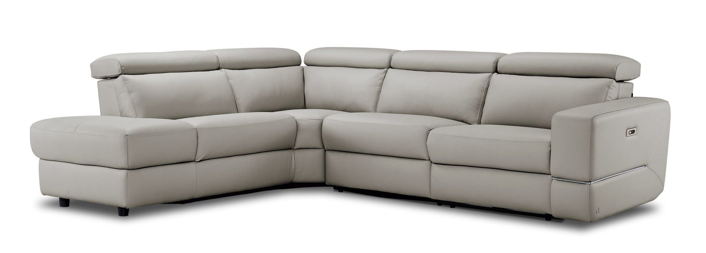 Bianca 3-Piece Power Sectional with Left Facing Chaise - Cream