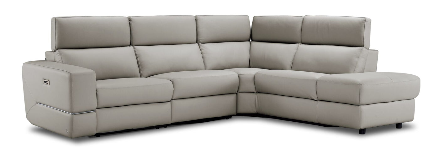 Bianca 3-Piece Power Sectional with Right Facing Chaise - Cream
