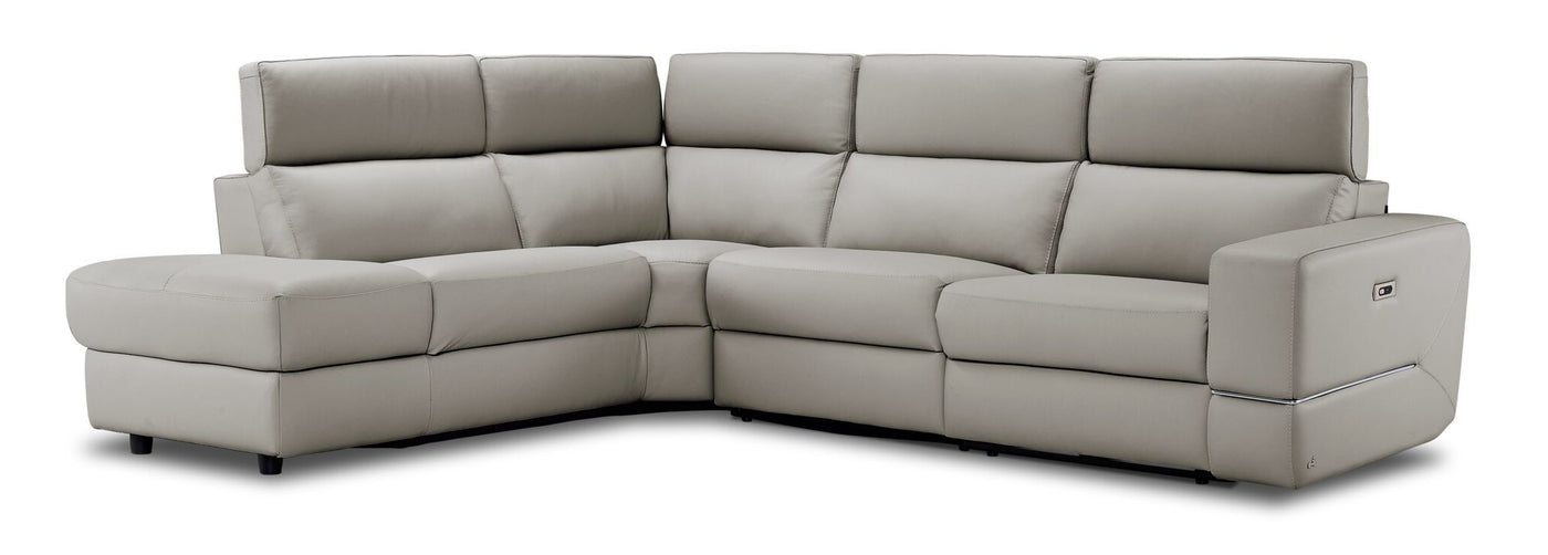 Bianca 3-Piece Power Sectional with Left Facing Chaise - Cream