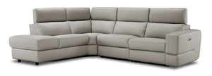 Bianca 3-Piece Power Sectional with Left Facing Chaise - Cream