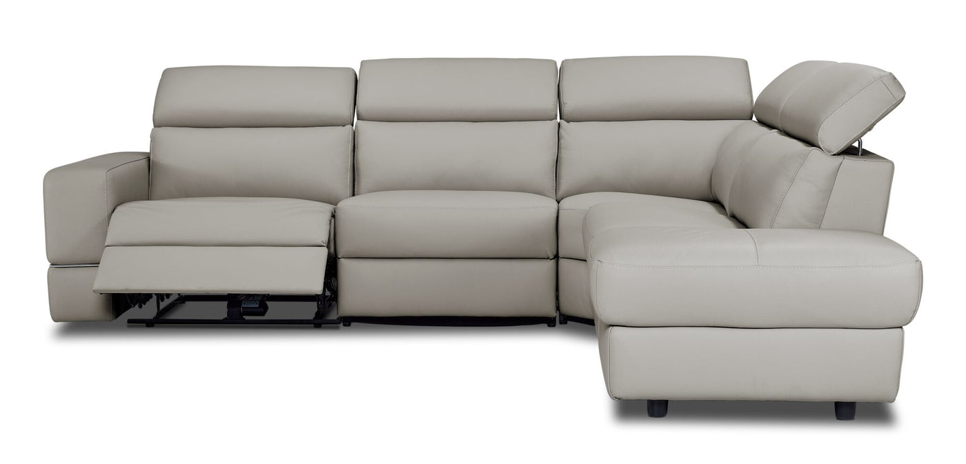 Bianca 3-Piece Power Sectional with Right Facing Chaise - Cream