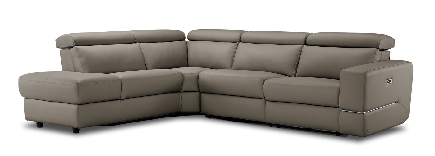 Bianca 3-Piece Power Sectional with Left Facing Chaise - Tan