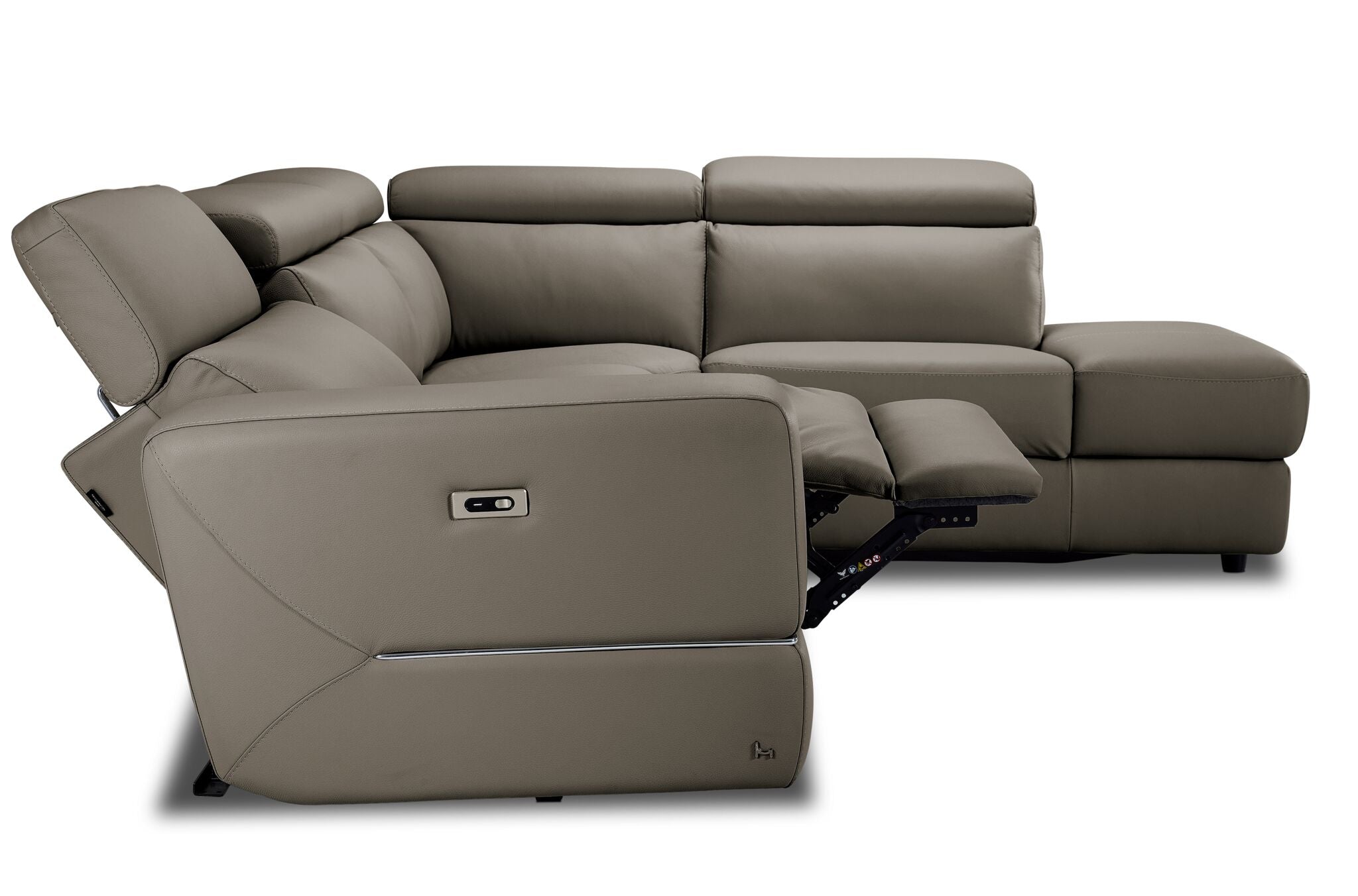 Bianca 3-Piece Power Sectional with Right Facing Chaise - Tan