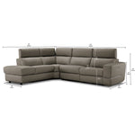 Bianca 3-Piece Power Sectional with Left Facing Chaise - Tan