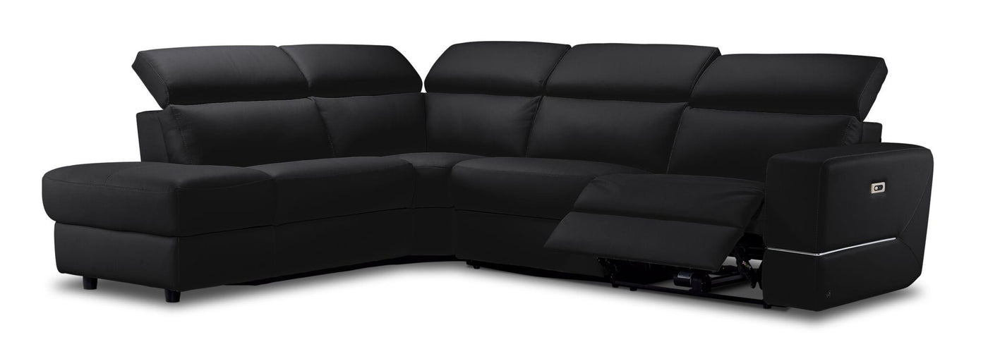 Bianca 3-Piece Power Sectional with Left Facing Chaise - Dark Grey