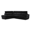 Bianca 3-Piece Power Sectional with Left Facing Chaise - Dark Grey