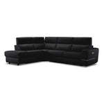 Bianca 3-Piece Power Sectional with Left Facing Chaise - Dark Grey