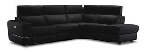 Bianca 3-Piece Power Sectional with Right Facing Chaise - Dark Grey