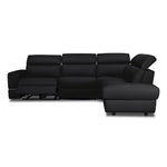 Bianca 3-Piece Power Sectional with Right Facing Chaise - Dark Grey