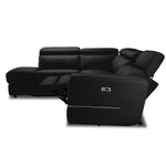 Bianca 3-Piece Power Sectional with Left Facing Chaise - Dark Grey