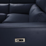 Bianca 3-Piece Power Sectional with Left Facing Chaise - Navy Blue