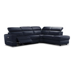 Bianca 3-Piece Power Sectional with Right Facing Chaise - Navy Blue