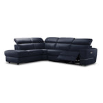 Bianca 3-Piece Power Sectional with Left Facing Chaise - Navy Blue