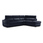 Bianca 3-Piece Power Sectional with Right Facing Chaise - Navy Blue