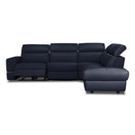 Bianca 3-Piece Power Sectional with Right Facing Chaise - Navy Blue