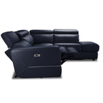 Bianca 3-Piece Power Sectional with Right Facing Chaise - Navy Blue