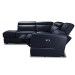 Bianca 3-Piece Power Sectional with Left Facing Chaise - Navy Blue