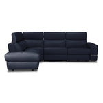 Bianca 3-Piece Power Sectional with Left Facing Chaise - Navy Blue