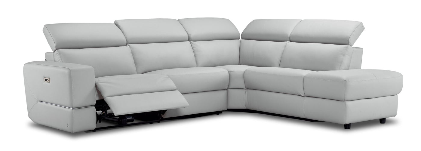 Bianca 3-Piece Power Sectional with Right Facing Chaise - White