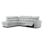 Bianca 3-Piece Power Sectional with Left Facing Chaise - White