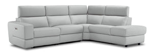 Bianca 3-Piece Power Sectional with Right Facing Chaise - White