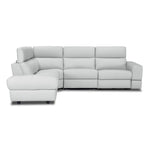 Bianca 3-Piece Power Sectional with Left Facing Chaise - White