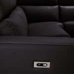 Bianca 3-Piece Power Sectional with Right Facing Chaise - Chocolate